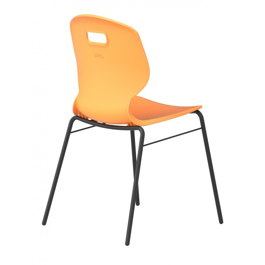 Arc Four Leg Classroom / Visitor Chair With Brace